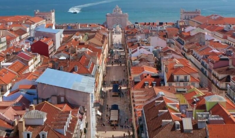 Aerial view of Lisbon